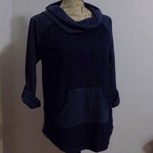 Women's Teal Cowl Neck Sweater size xl